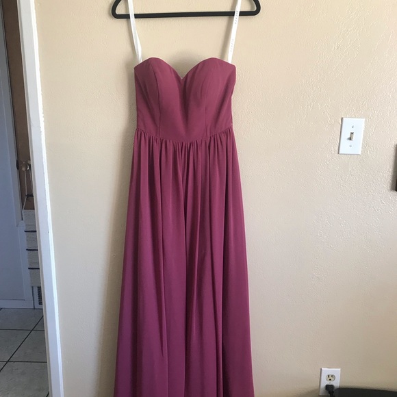 Azazie Fiona Dress, Mulberry color - Picture 5 of 8